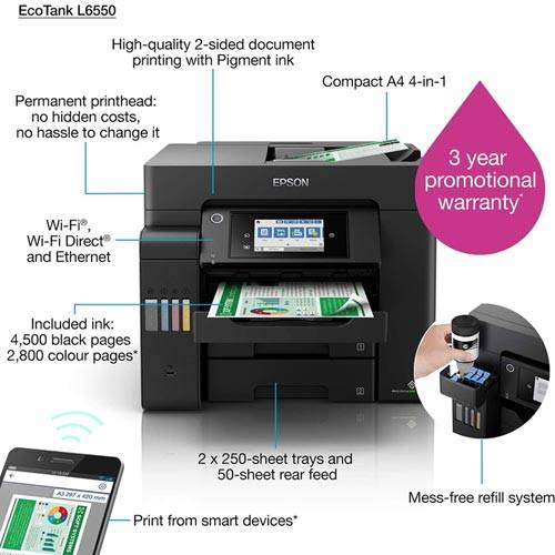  EPSON ECOTANK ITS L6550 